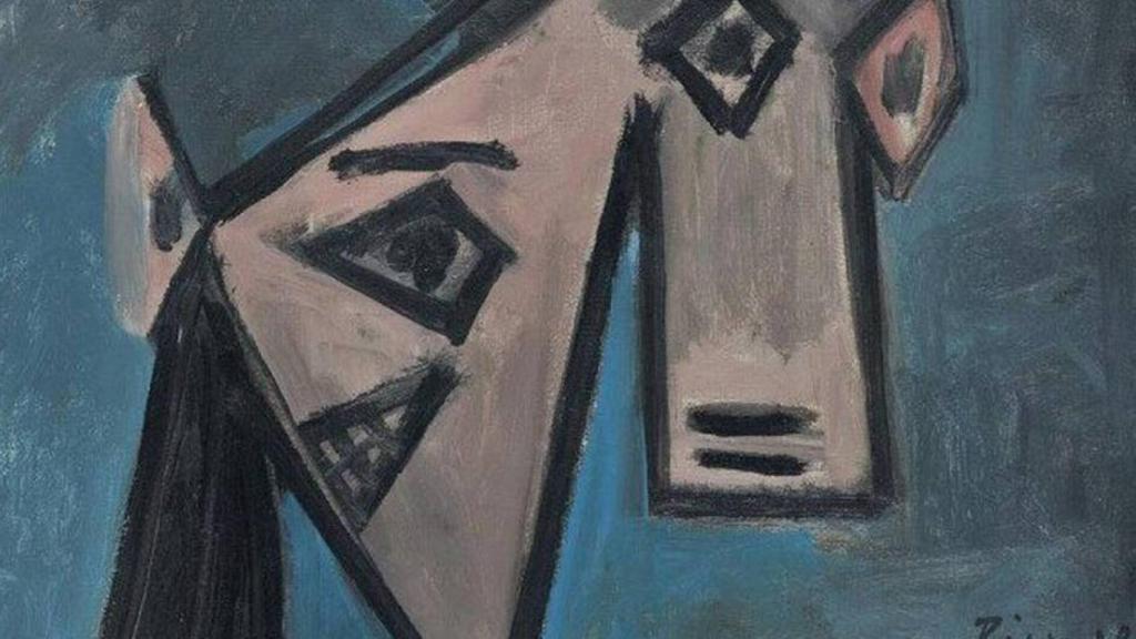 Detalle del 'picasso' recuperado por la Policía griega.