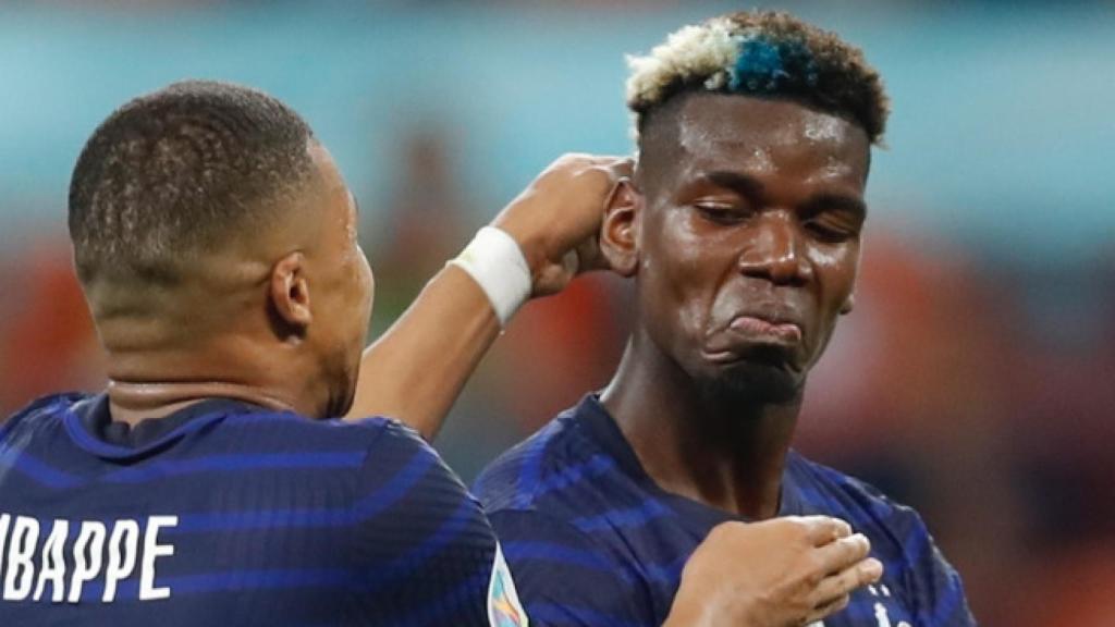 Kylian Mbappé y Paul Pogba, en un partido de la selección de Francia en la Eurocopa 2020