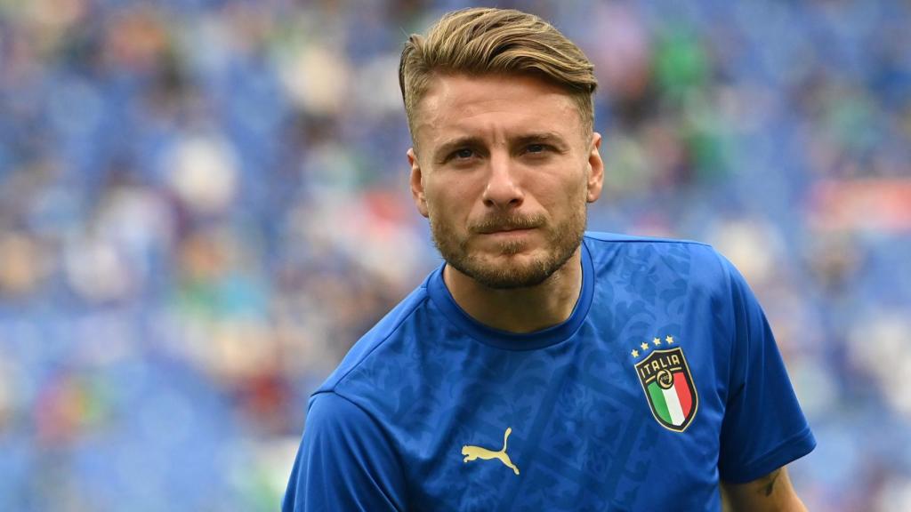 Ciro Immobile, durante un partido de la selección de Italia en la Eurocopa 2020