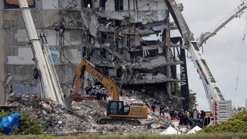 El edificio que se derrumbó la semana pasada.