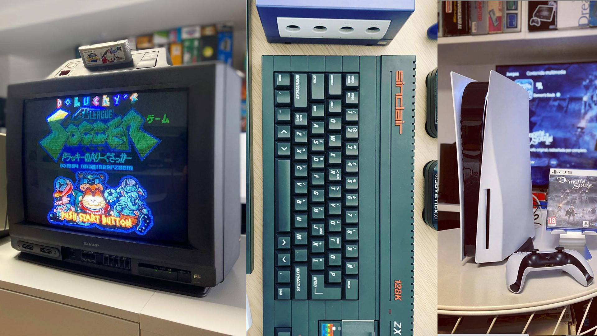 Super Famicom Naizou TV 21G-SF1, ZX Spectrum y PlayStation 5 en el MUVI