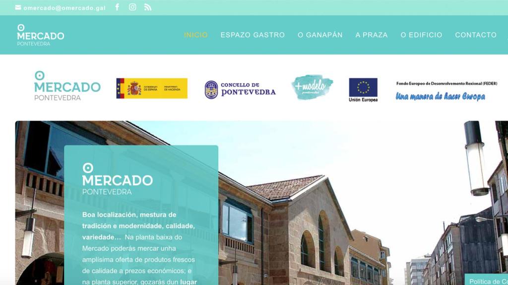 El Mercado de Abastos de Pontevedra estrena página web