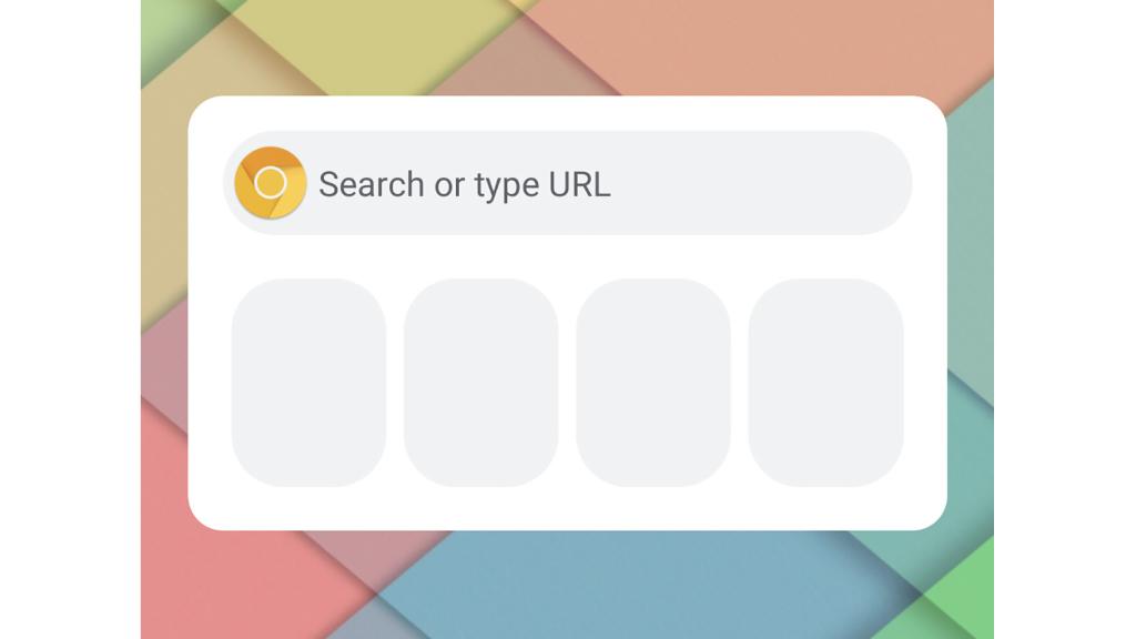 Nuevo widget de Chrome para Android