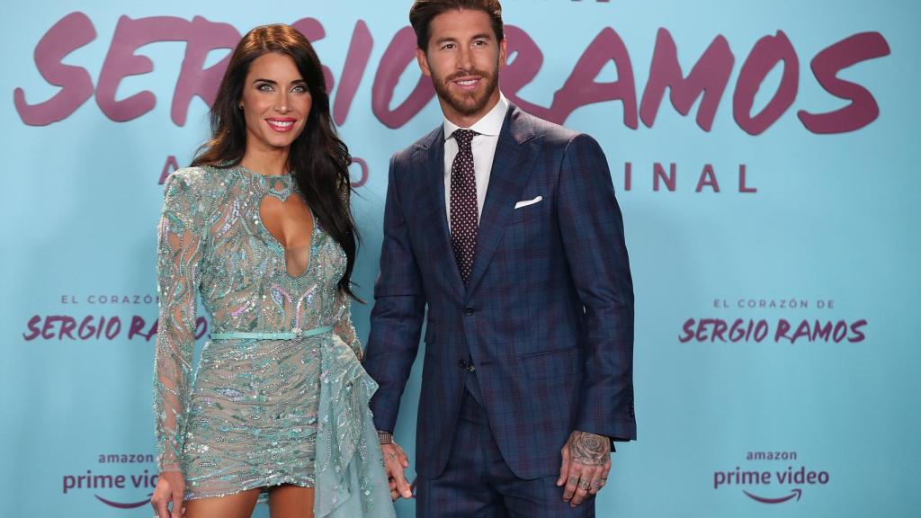 La pareja, durante la presentación del documental sobre la vida del futbolista.