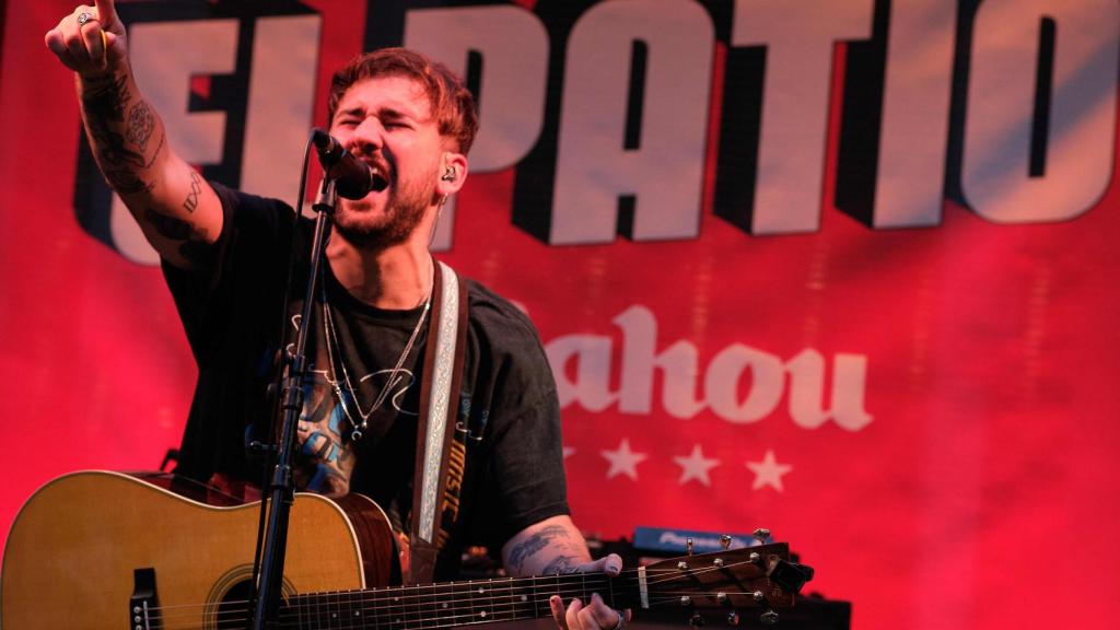 Dani Fernández durante su actuación en Madrid.