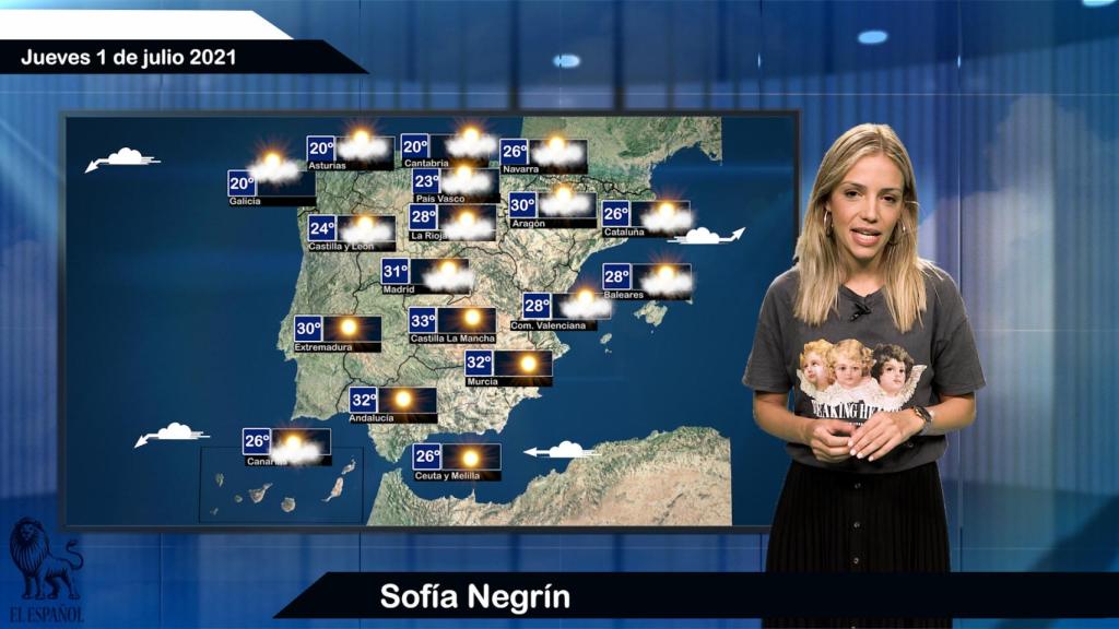 El tiempo para el jueves 1 de julio