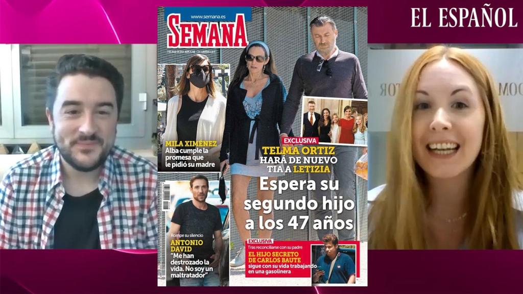 Jesús Carmona y Ane Olabarrieta durante la grabación del kiosco rosa.