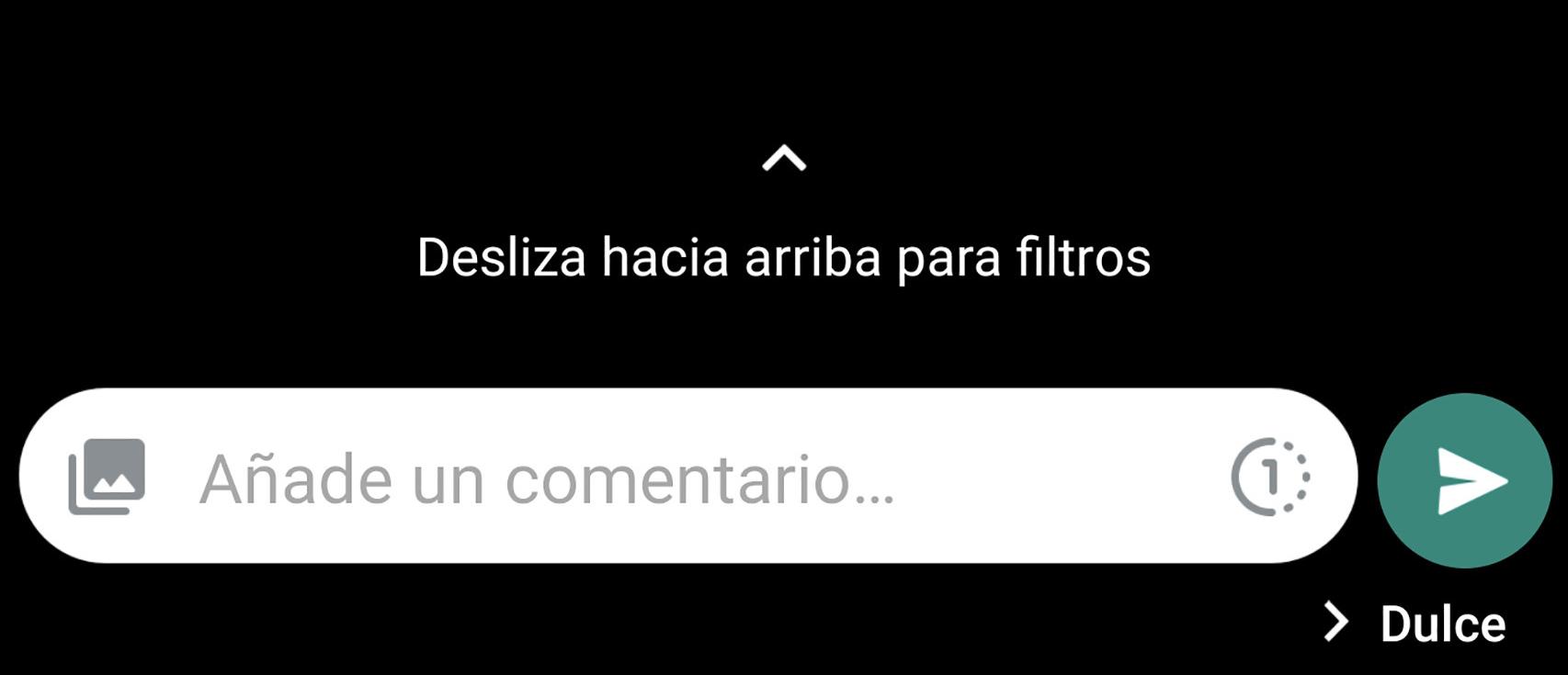 Icono de envío de 1 vez en WhatsApp