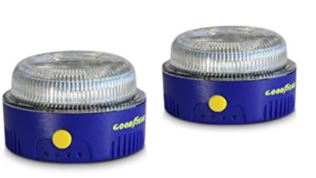 La baliza V-16 de Goodyear.