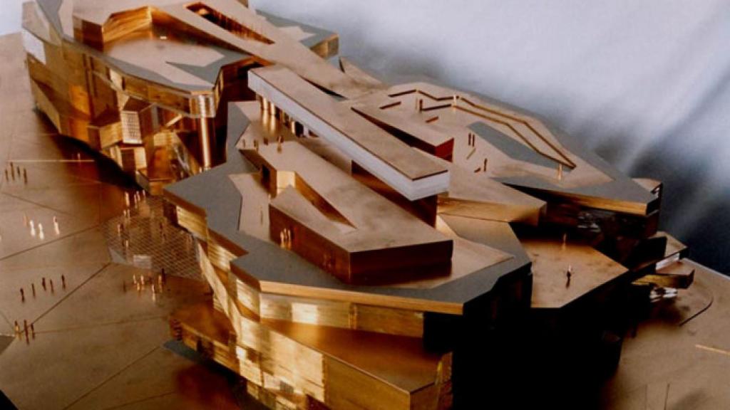 La maqueta del Coliseo de las Tres Culturas diseñado por el arquitecto Ignacio Vicens.