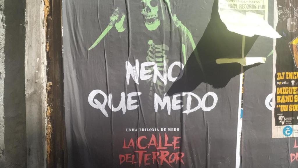Cartel de Netflix en A Coruña.