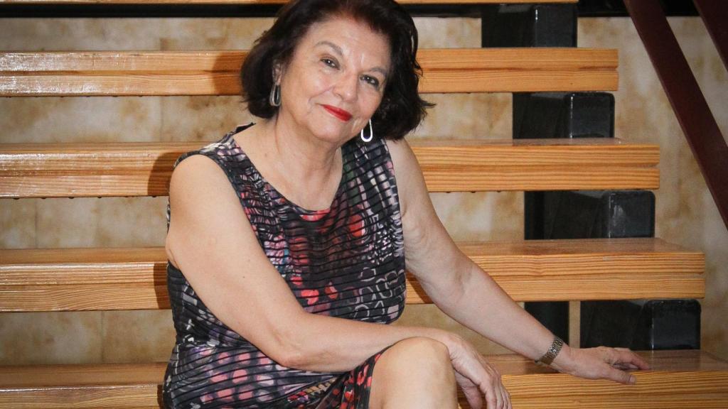 Soledad Murillo, tras terminar su parla con EL ESPAÑOL.