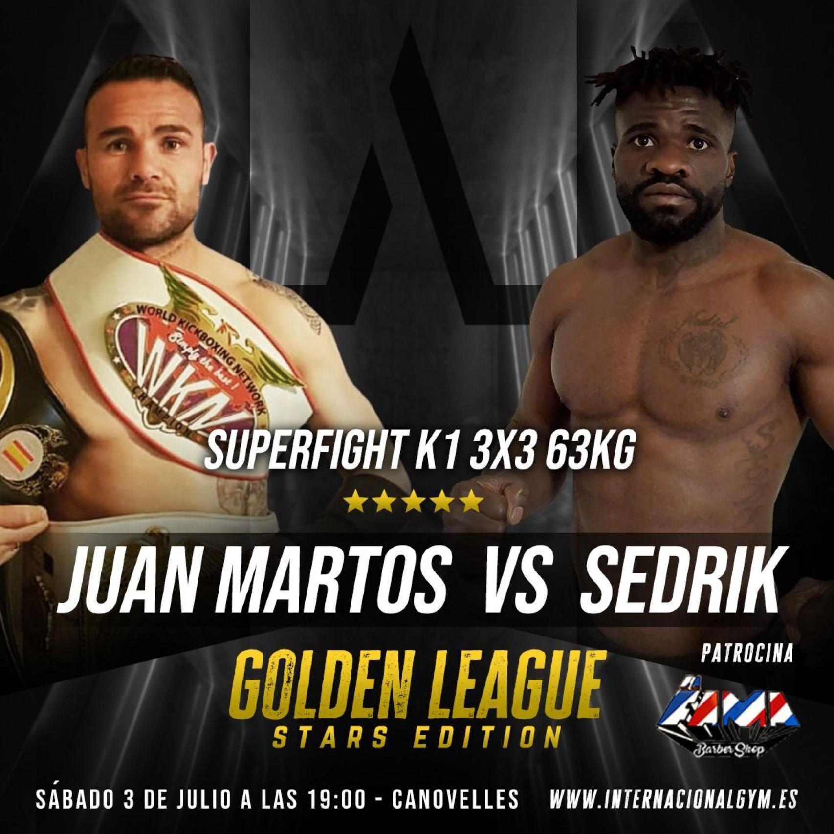 Juan Martos vs. Sedrik, cartel promocional