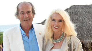 Luis Ortiz y Gunilla von Bismarck en una imagen de 2017.