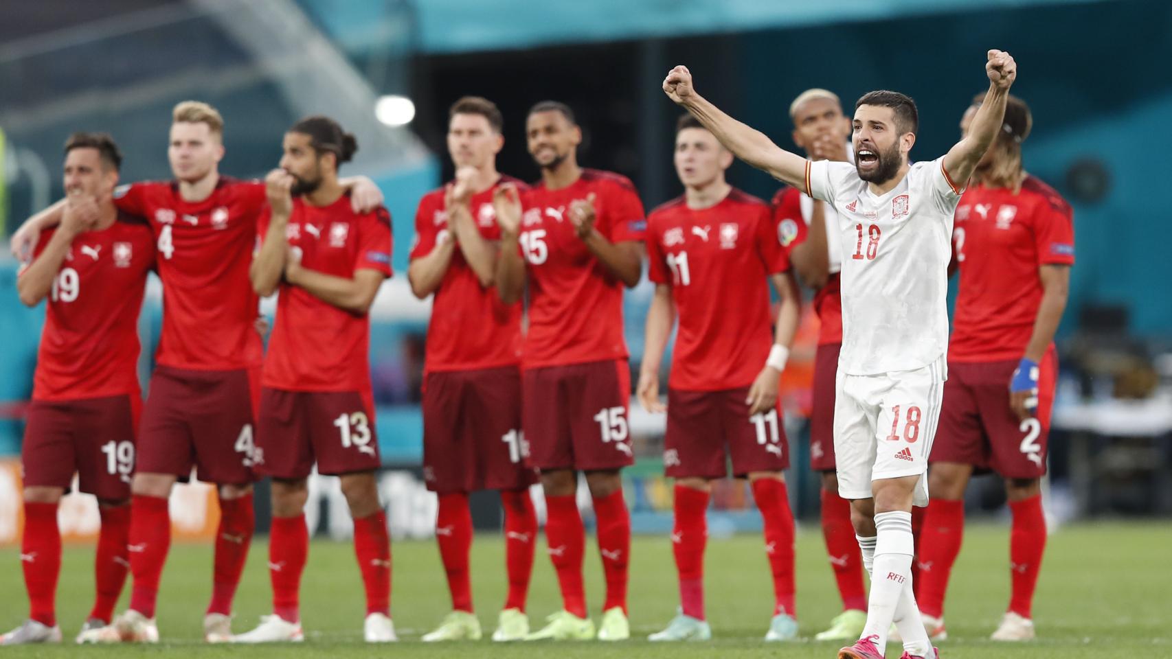 La tanda de penaltis del Suiza - España de los cuartos de final de la Eurocopa