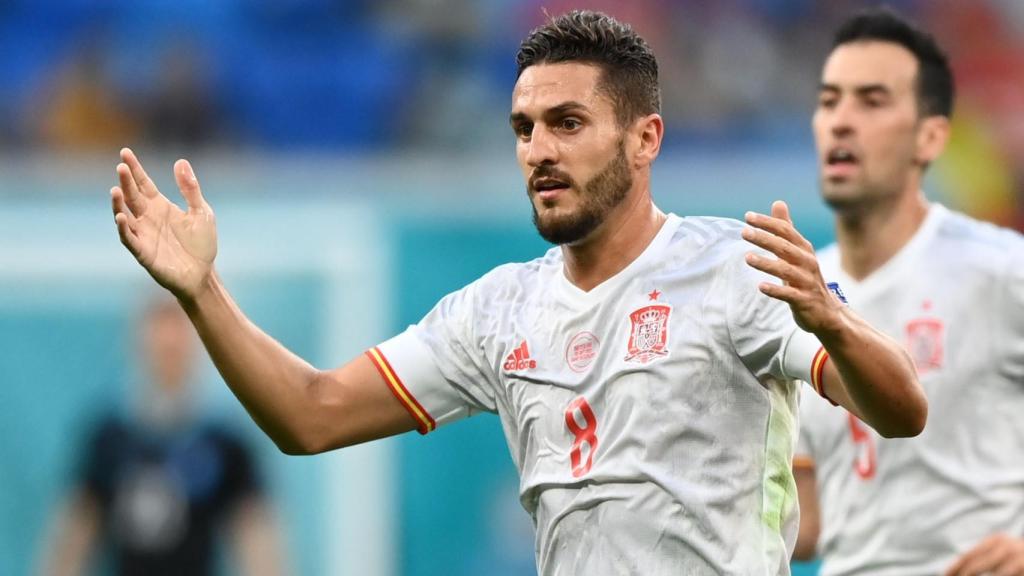 Koke Resurrección, durante el partido entre Suiza y España