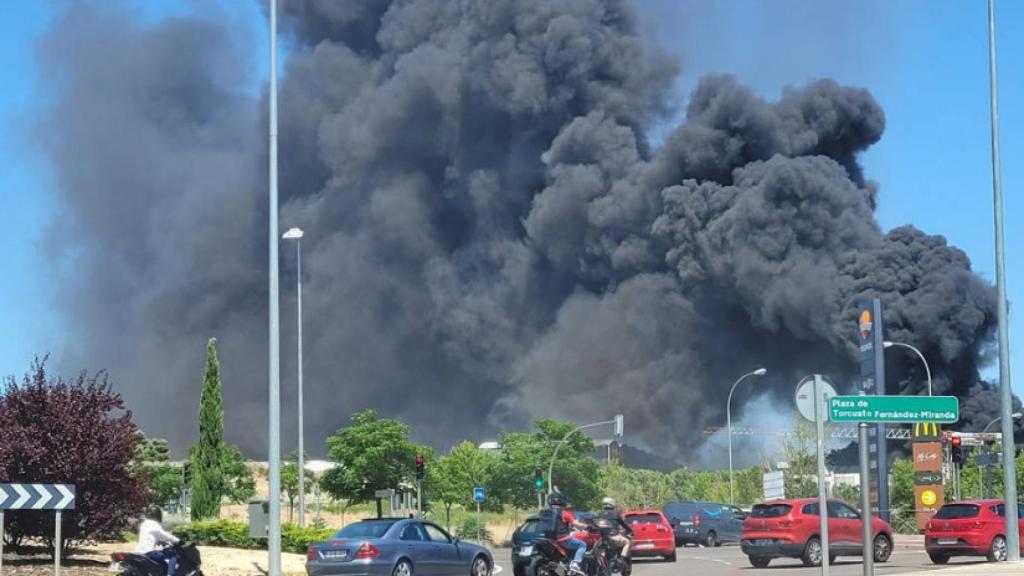 Incendio en Mirasierra.