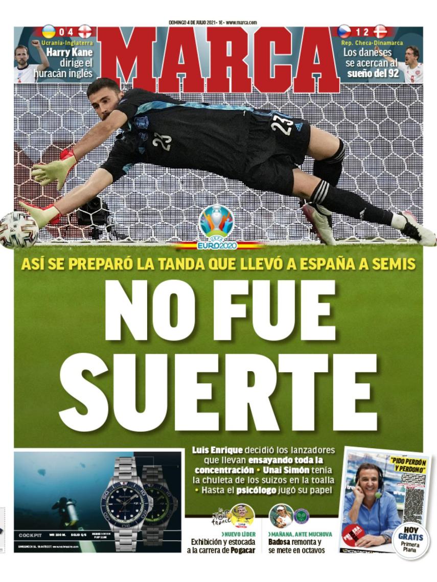 La portada del diario MARCA (04/07/2021)