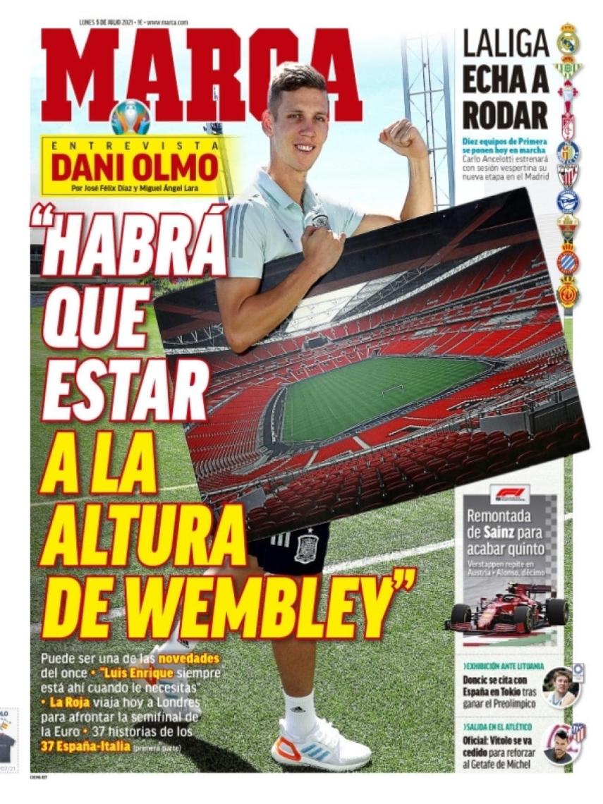 La portada del diario MARCA (05/07/2021)