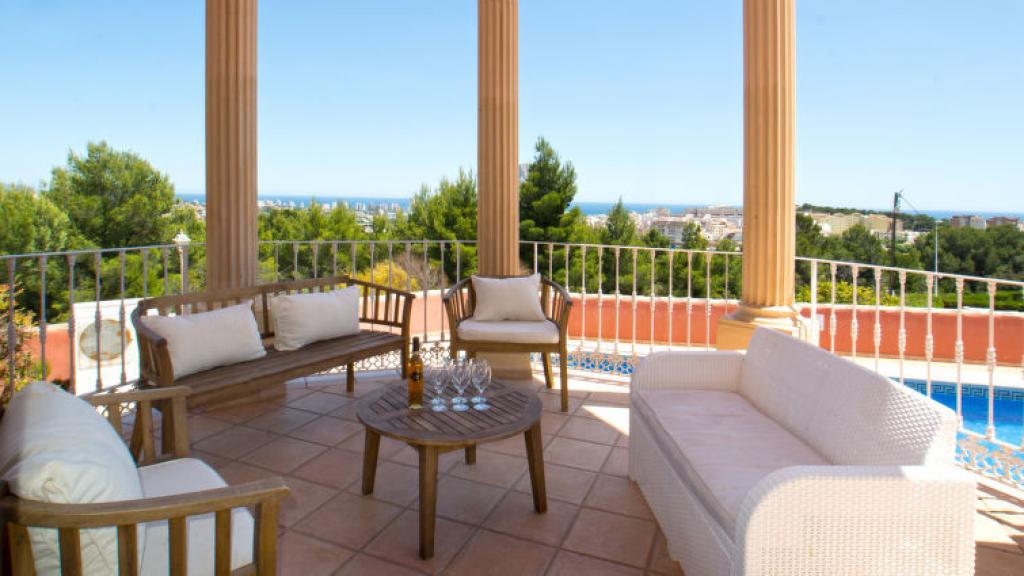 Interior de una de las villas.