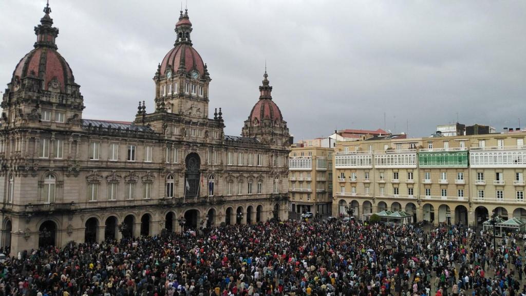 Concentración por Samuel en María Pita.