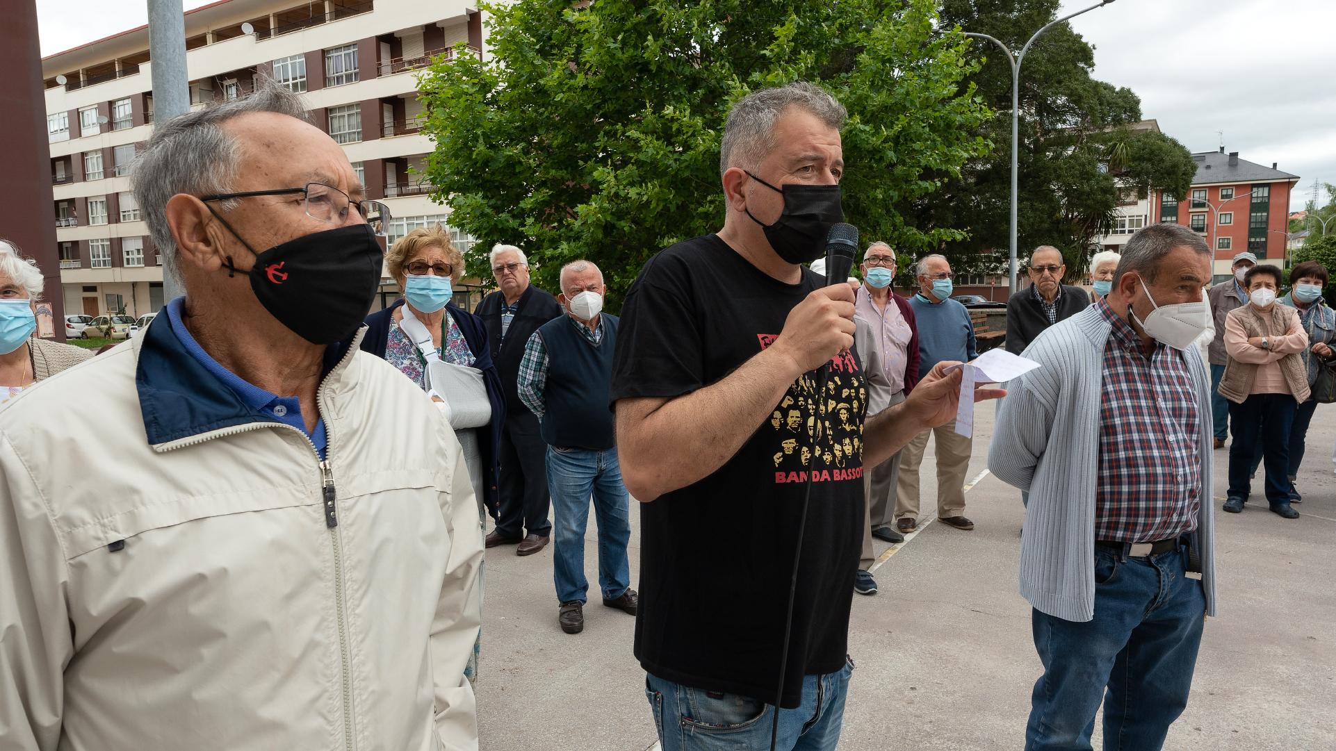 Juan Miraz, portavoz de la coordinadora vecinal. Foto: César Galdo.