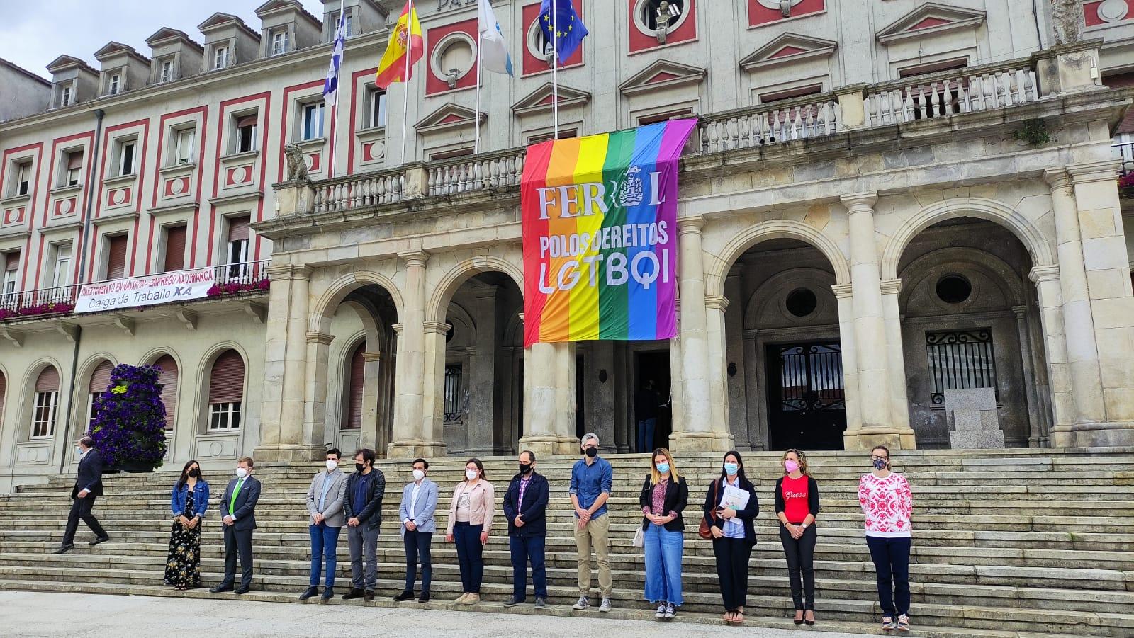 Minuto de silencio en Ferrol. Foto: Concello de Ferrol.