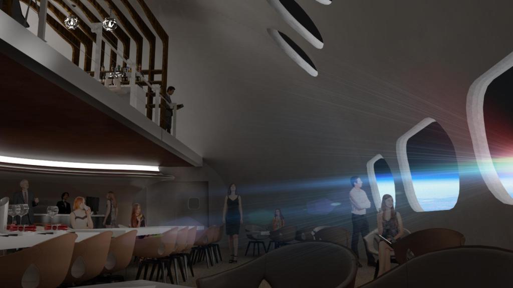 Zona común dentro de Voyager Station