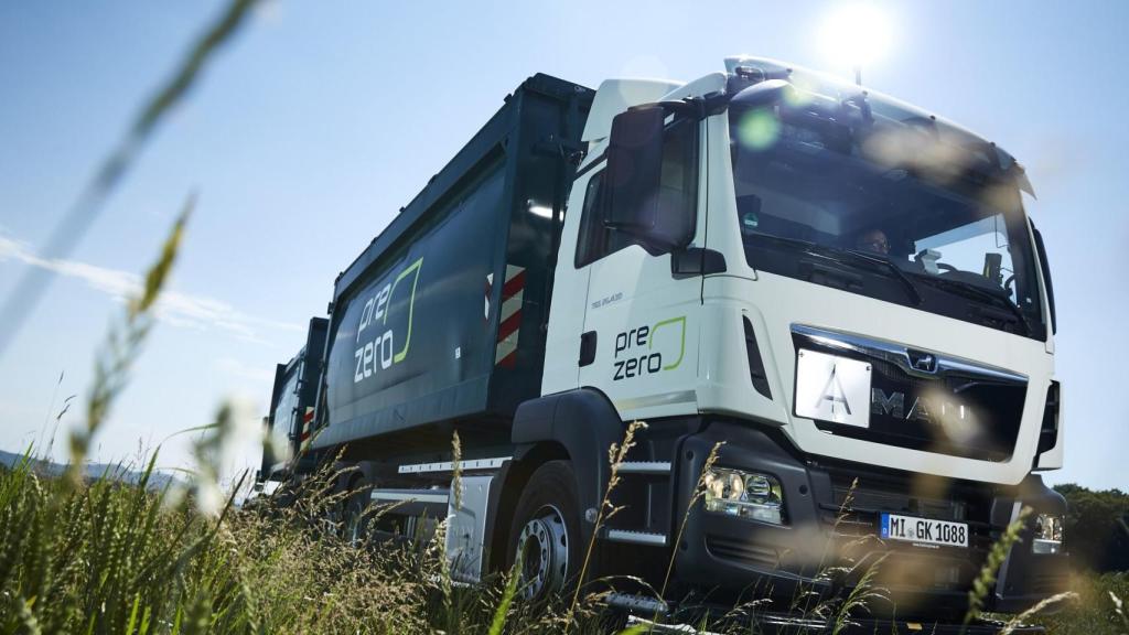 Uno de los camiones de la alemana PreZero.