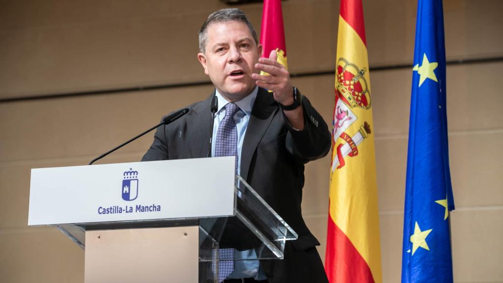 Emiliano García-Page , este jueves en Torrijos (Toledo). Foto: JCCM.