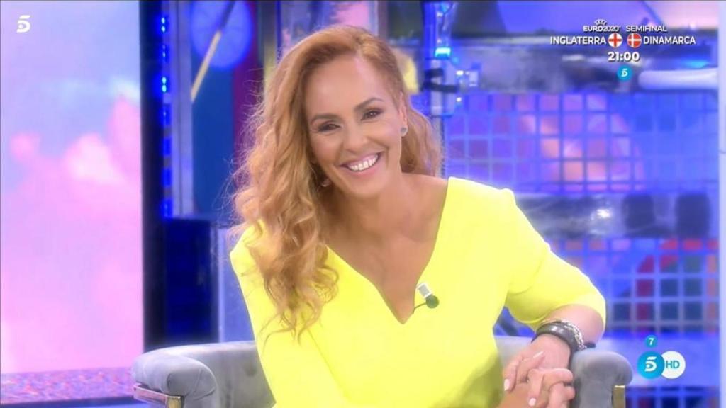 Rocío Carrasco en su debut como colaboradora de 'Sálvame'.