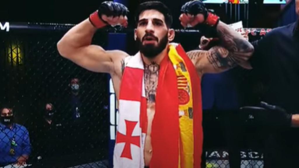 Ilia Topuria, tras una victoria en la UFC