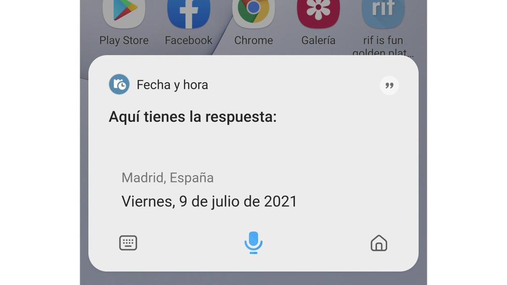 Respuestas de Bixby