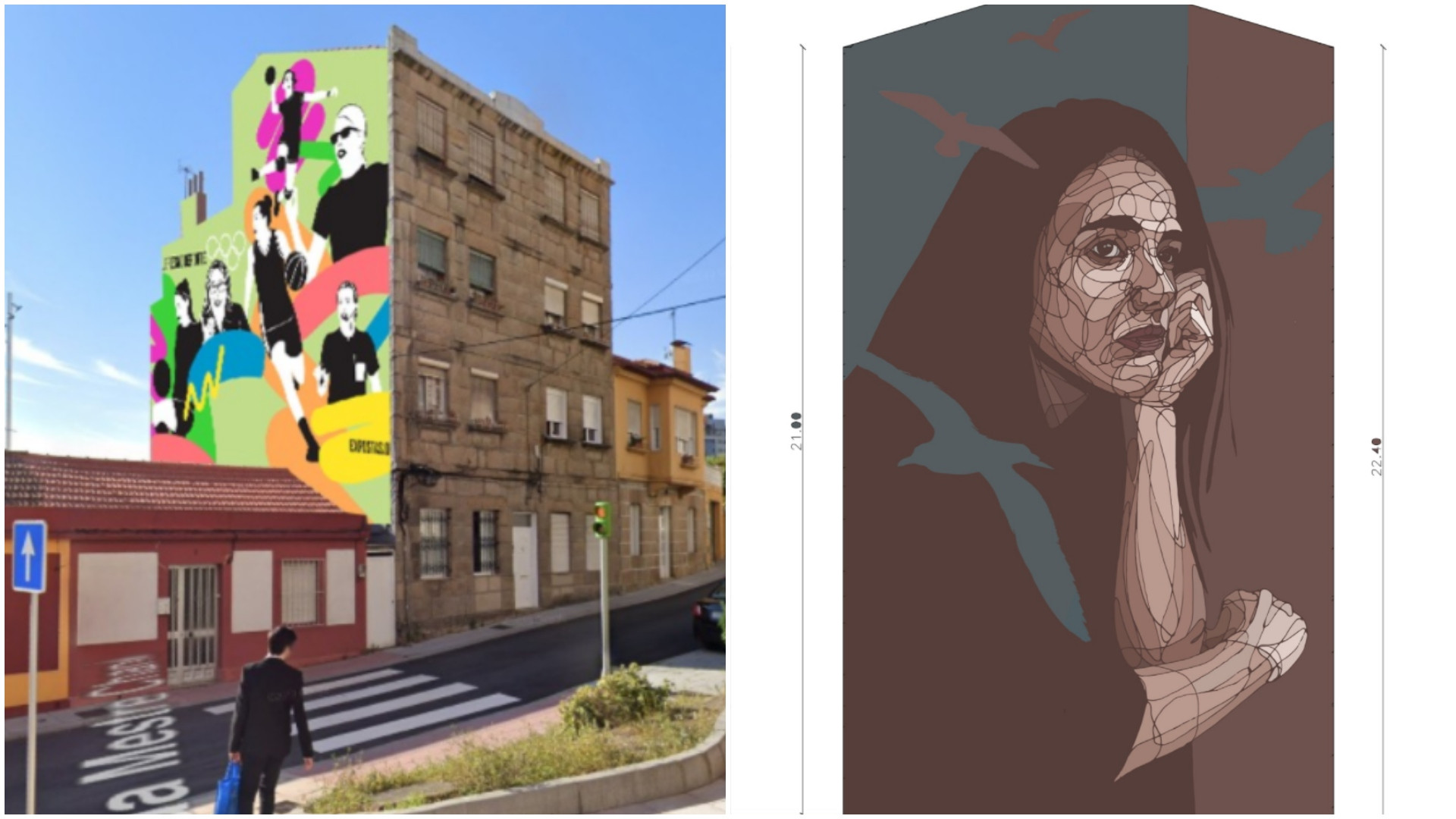 Esbozos del colectivo Expostas y Taquen