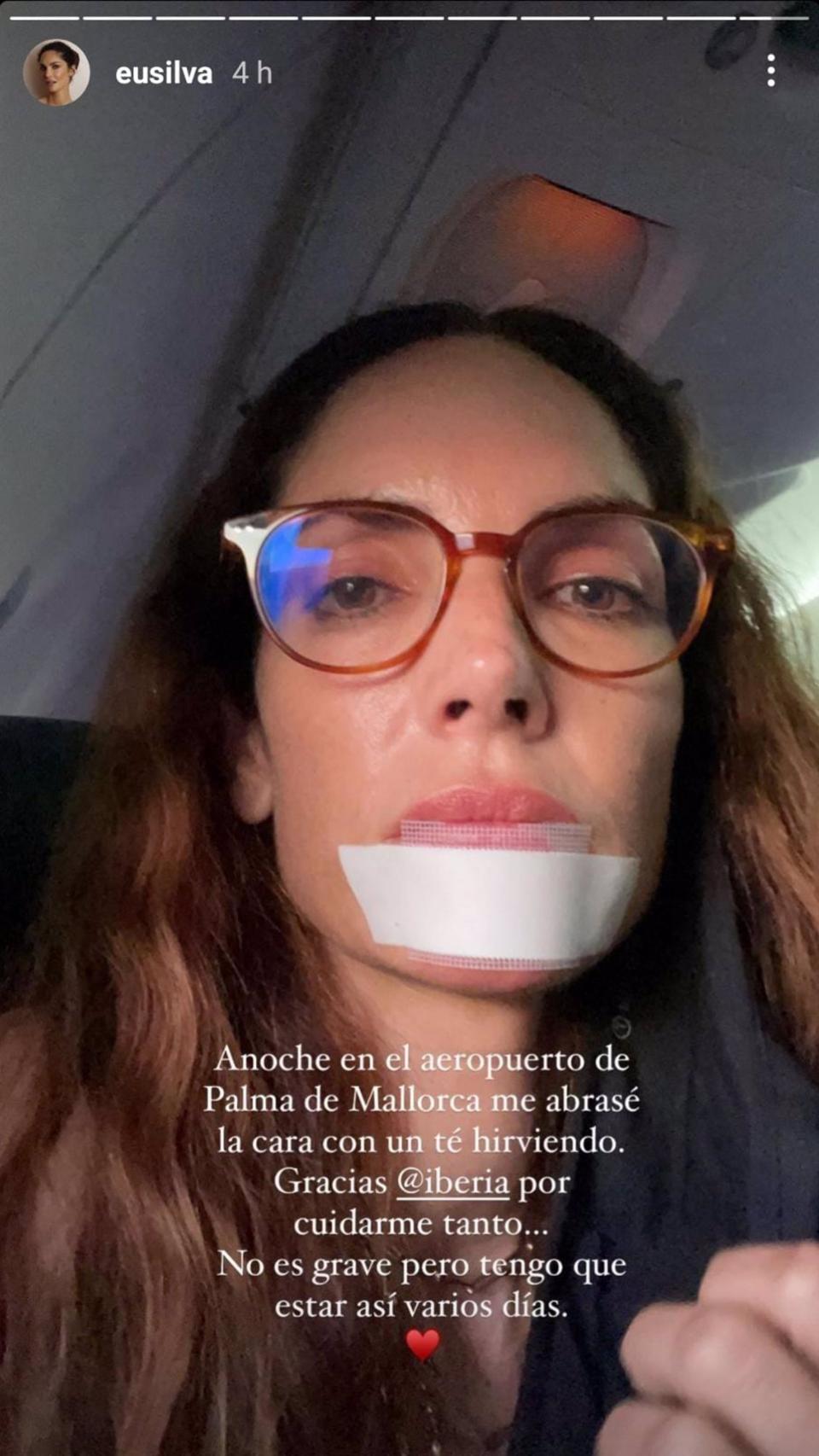 La imagen mostrada por Eugenia Silva en sus redes sociales
