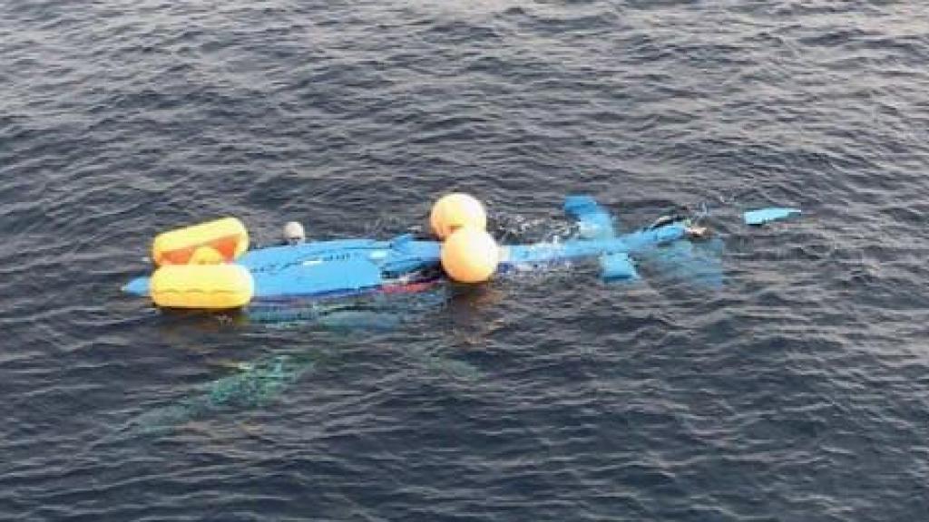 El helicóptero siniestrado la madrugada de este domingo a 30 millas al este de Sotogrande.