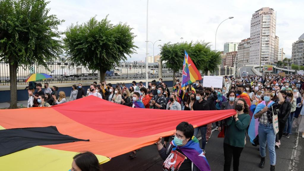 Concentración en A Coruña.