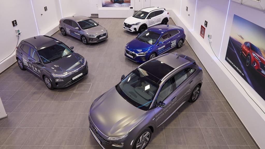 Un concesionario de Hyundai.