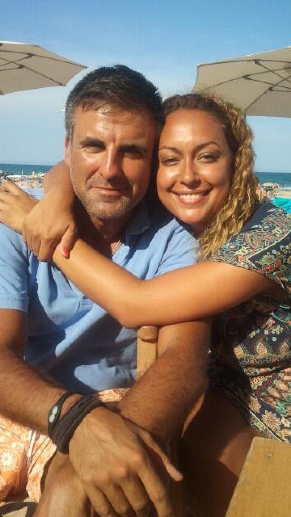 Abad junto a Pepe Herrero tras reconciliarse fuera de 'GH'.