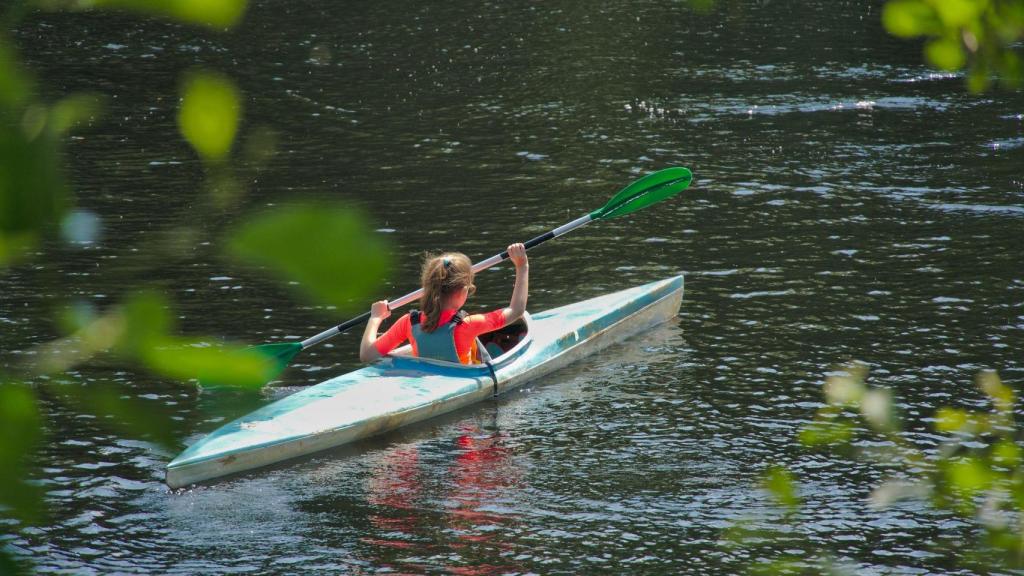 Imagen de archivo de una piragüista.