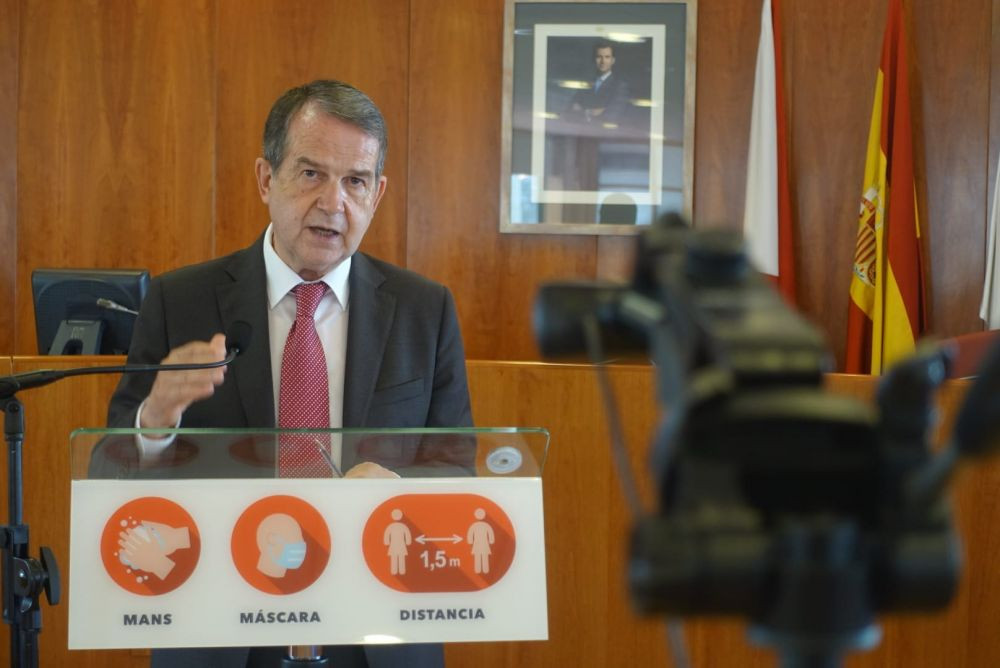 Abel Caballero en rueda de prensa.