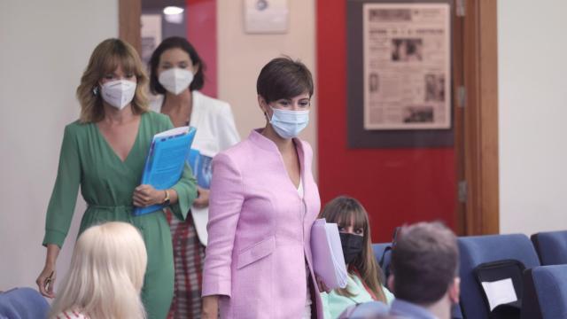 Isabel Rodríguez, Pilar Alegría y Reyes Maroto.