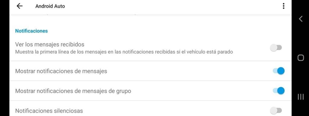 Notificaciones Android Auto