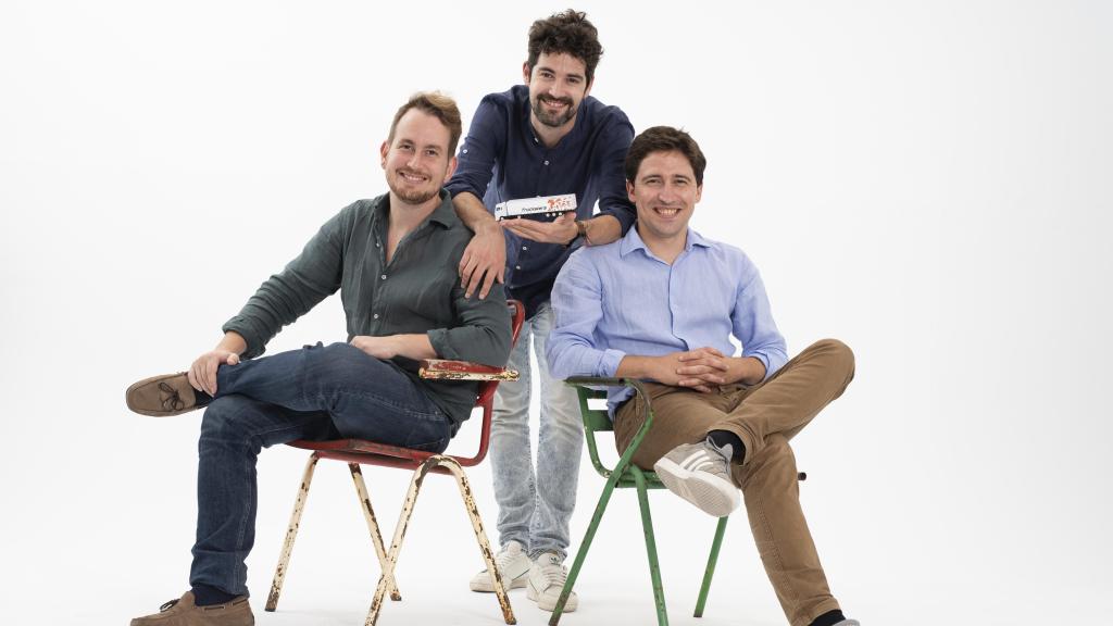 Gabor Balogh, Ramón Castro y Luis Bardaji (de izquierda a derecha), fundadores de Trucksters.