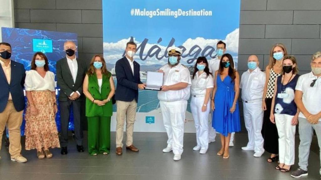 Llegada del crucero al Puerto de Málaga.