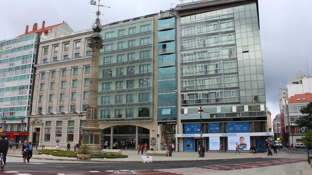 Obelisco zona peatonal