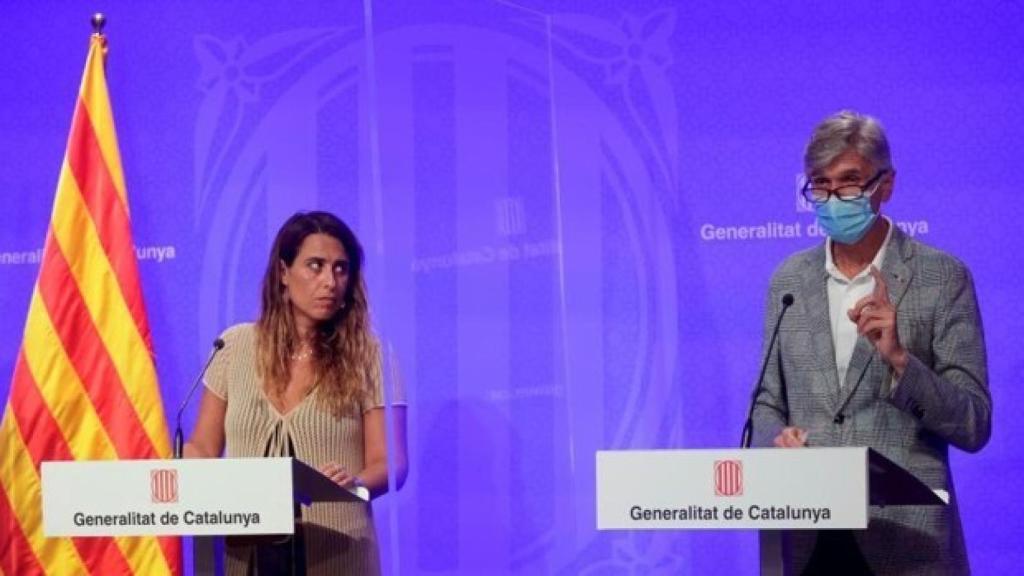 El conseller, Josep Maria Argimon, explicando las cifras