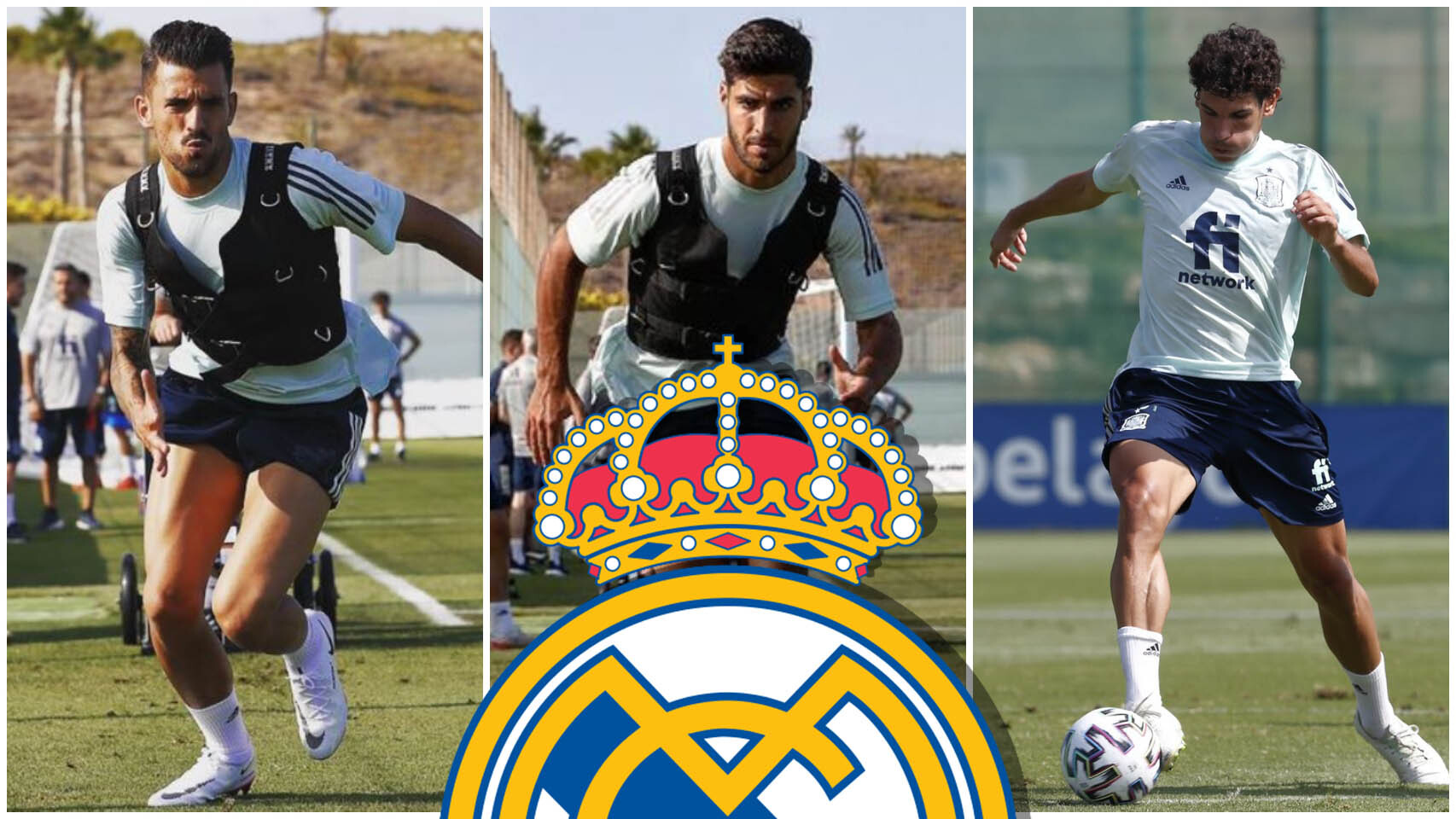Ceballos, Asensio y Vallejo, en un collage