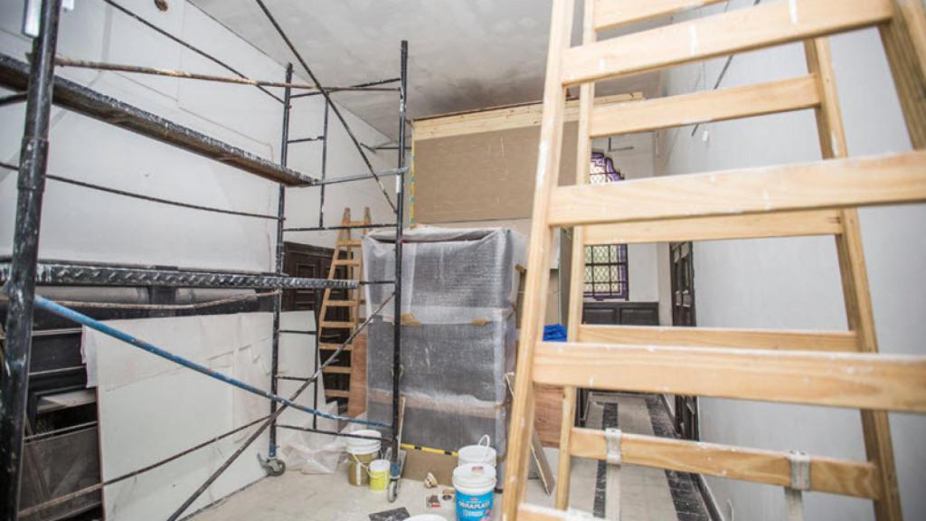 Interior de una vivienda en rehabilitación.