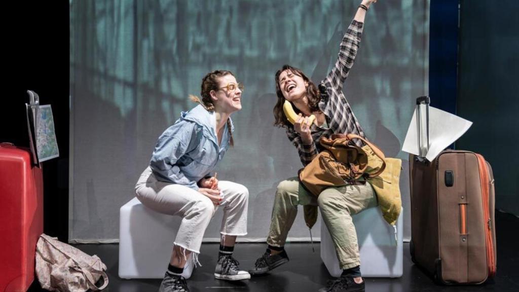 Una imagen del espectáculo de Las niñas de Cádiz.